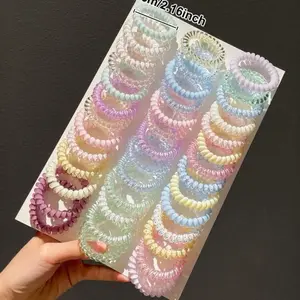 5 pack Spiral Hair Ties Scrunchies