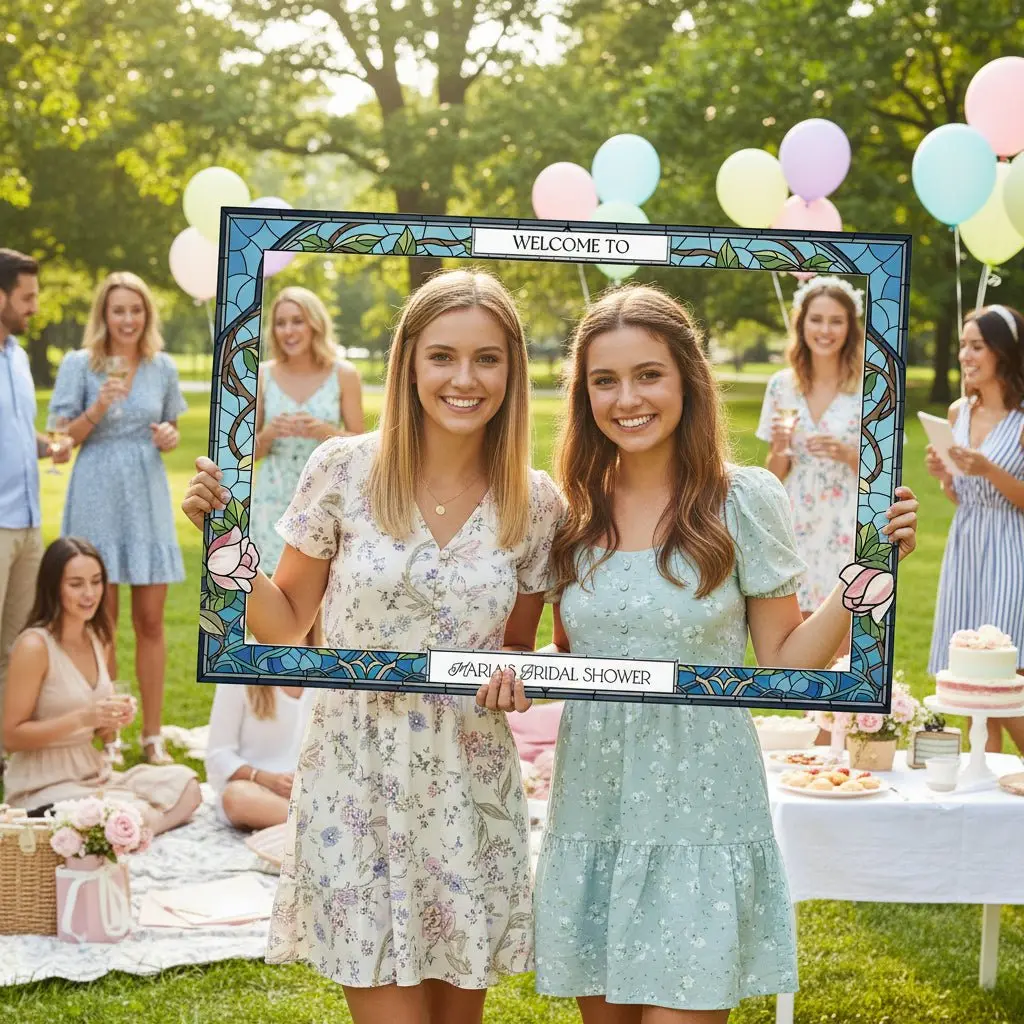 Personalized Bridal Shower Photo Booth Frame