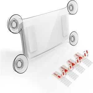 EZ Pass Holder - IZoom/IPass Holder/Toll Pass/TransponderHolder Compatible with   States Toll Pass Windshield Mount Suction Cup Holder(4 Mounting Strips Included)