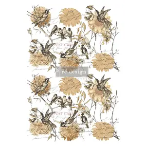 Redesign Decor Transfers® - Vintage Rustic - total sheet size 24"x35", cut into 3 sheets