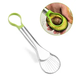 Stainless Steel Avocado Slicer, Avocado Corer, Avocado Cutter, Fruit & Vegetable Cutter, Kitchen Utensils & Gadgets