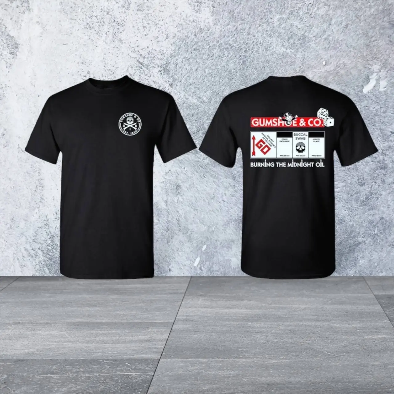 Gumshoe&Co. Brand Apparel (Unisex)/LEO Owned and Operated (Gumshoe Board Shirt)
