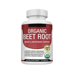 Beet Root Tablets Organic - Nitric Oxide Booster Beetroot Supplement 2040mg Dietary Healthcare Fitness Edible Vitamin