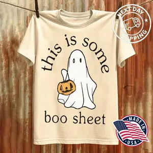 Women’s Ghost & Pumpkin Print Round Neck Sweatshirt, Casual Long Sleeve Crew Neck Pullover for Spring & Fall, Fashion Women’s Top for Daily Wear, Hoodie