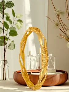 Elegant Cuff Bracelet for Women, Handmade European Style, Luxurious Ethnic Design, Perfect Wedding Accessory, Nigerian Inspired Jewelry