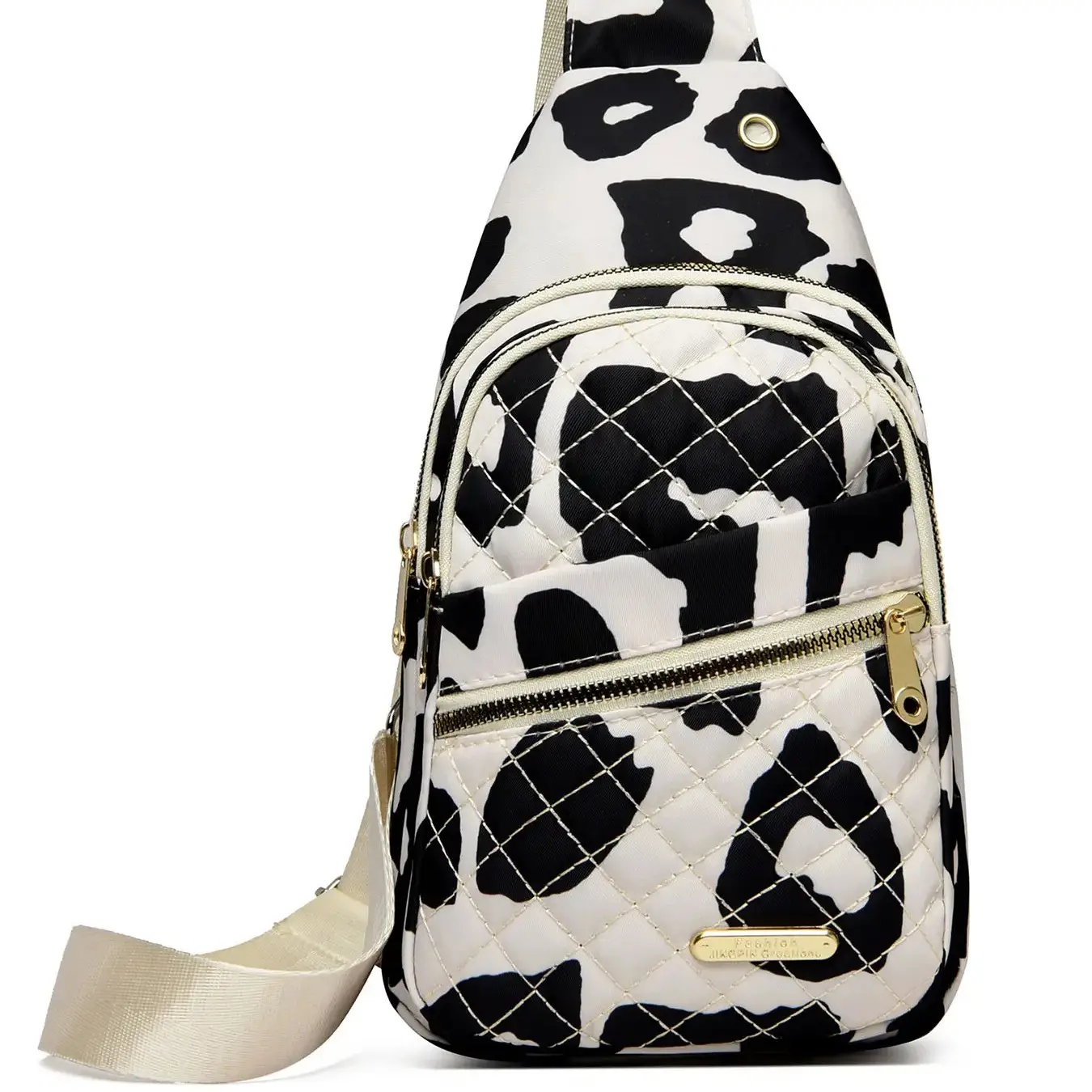 White leopard print