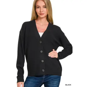Zenana Drop Shoulder Cardigan