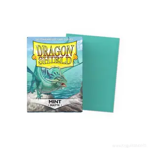 Dragon Shield Matte Mint Standard Polypropylene Trading Card Sleeves - 100-Count Pack for Collectible Trading Cards