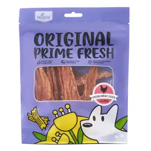Likable Chicken&Duck Dry Dog Snacks 100% Natural Premium Meat Treats, Perfect for Training Small&Large Dogs Great Chews or Daily Rewards,Premium Chicken Breast Dog Treats, Duck Breast Jerky for Dogs, Summer Cooling Dog Snacks,Tear Stain Relief Duck Treats
