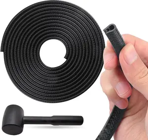 Car Door Edge Guards Black, U-Shaped Rubber Door Edge Protector Trim, Universal Fit for SUV, Trucks, Offroad, Jeep and All Vehicles, Available in 32.8Ft(10M) / 16.4Ft(5M), Comes with Rubber Mallet