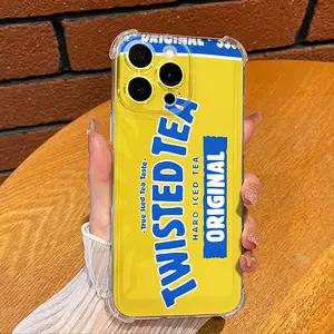Twisted Tea Phone Case for iPhone 16 15 14 13 12 11 X XS PRO MAX PLUS Gift Ideas Anti-drop Cellphone Protective Case Soft Transparent Shockproof Mobile Phone Cover