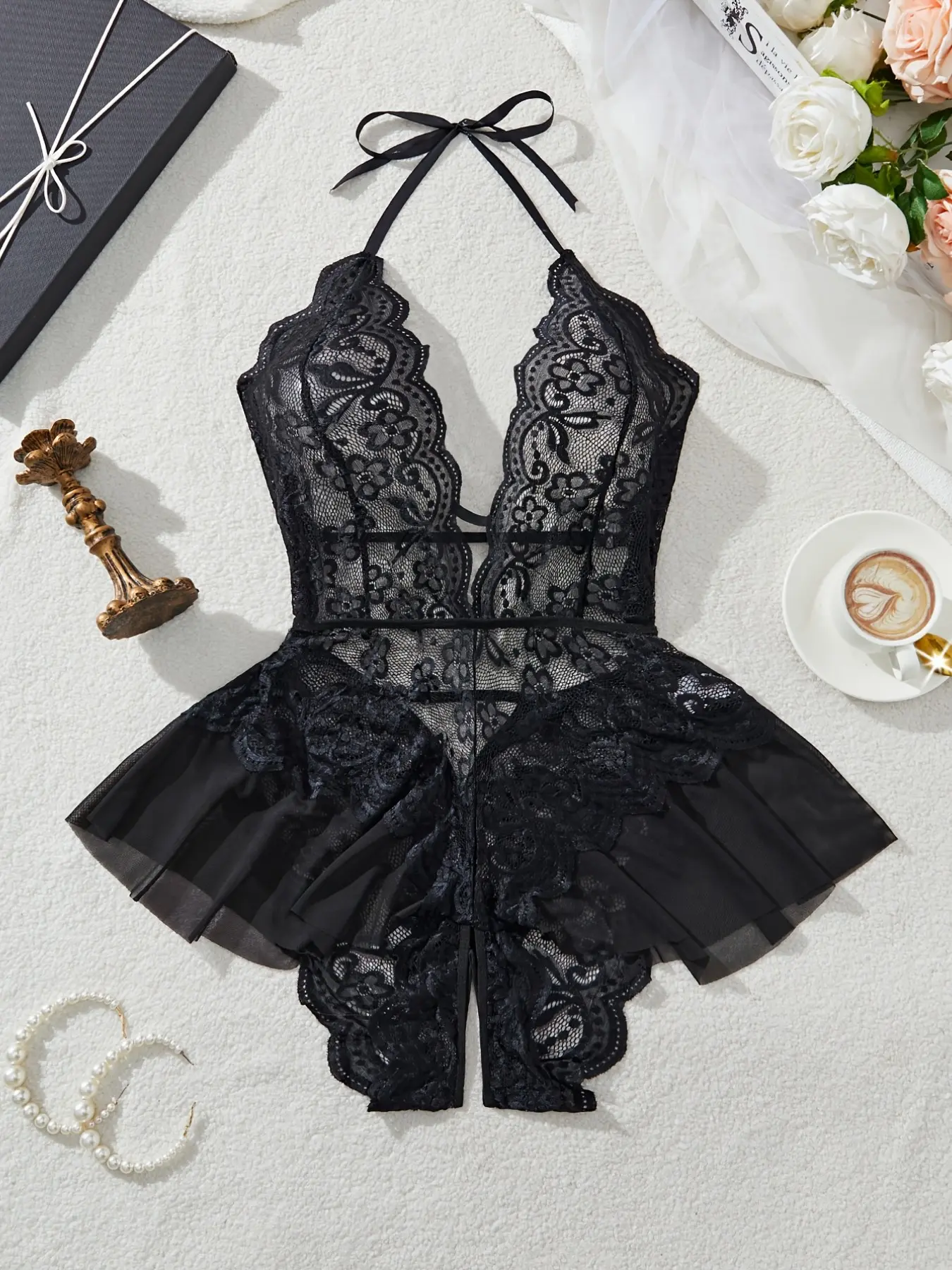 Sexy Transparent Lace Open-Crotch Babydoll, Perfect for Intimate Clothing and Erotic Wear, Slim-Fitting Design, Plain Pattern,w women sexy lingeries, women underwear - TikTok Shop Sexy Transparent Lace Open-Crotch Babydoll, Perfect for Intimate Clothing and Erotic Wear, Slim-Fitting Design, Plain Pattern,w women sexy lingeries, women underwear - TikTok Shop