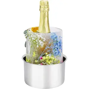 Ice Mold,Ice Bucket Mold, Ice Mold  Bottle Chiller,DIY Ice Bucket Mold for  Champagne and ,Ideal  for Special Parties Weddings Mother's Day Thanksgiving and Christmas
