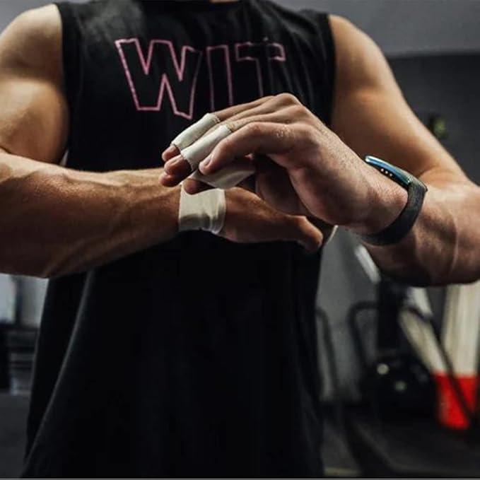 Athletic Tape,5 Pack White Sports Tape,Very Strong No Sticky Residue Wrist Ankle Tape for Gymnastics Boxing Lacrosse Climbing Hockey Bat