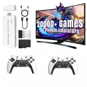 2025 New Video Retro Game Controller Console, Wireless Game Stick, with 20,000+ Games & 26 Emulators, TF Card, HDMI Output, 2 Ergonomic Wireless Controllers, Perfect for All Ages, Christmas, Birthday & New Year Gifts