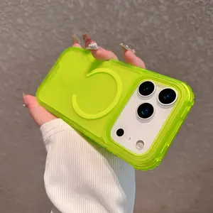 For iPhone 17 Pro Max 17 Air Heavy Duty Armor Case Wireless Charging Shockproof Protective Magnetic Phone Case Cover