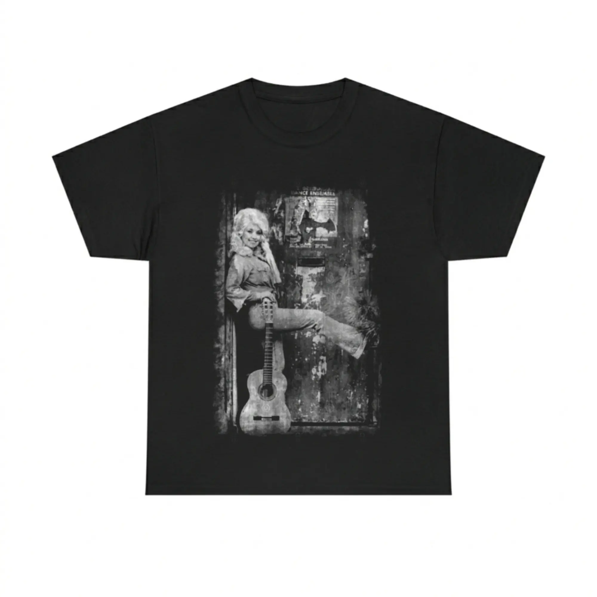 Dolly Parton // 80s 90s Vintage Distressed T-Shirt - Dolly Parton Tour Merch - 80s Country Music Shirt - Run, Rose, Run Merch Casual - Gift T-shirt - Unisex Cotton Crewneck - Top Menswear