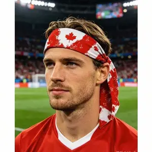 US Canada Mexico Flag Headband - Quick Dry Sports & Fitness Headband for Fans