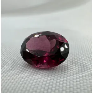 GIA Certified Natural Rhodolite Garnet Purplish Red Modified Brilliant Cut