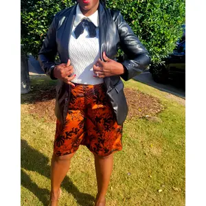 Women's Black Faux Leather Blazer