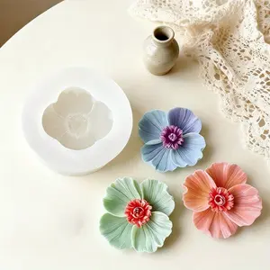 Oriental Flower Silicone Candle Mold, Suitable for Aromatherapy Candles, Resin Casting, Jewelry Making, Desktop Decorations, Holiday Gifts