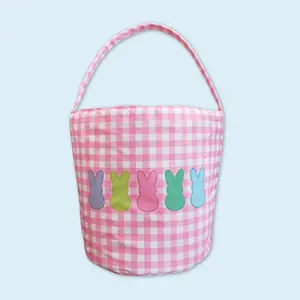 Baby kids Easter rabbit camouflage basket bag