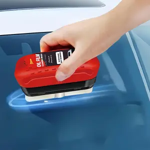 Car Windshield Cleaning Agent, 1 Count Car Windshield Oil Film Remover with Rainproof Brush, Car Windshield Cleaning Tool, Car Wash Accessories, Car Windshield Cleaner