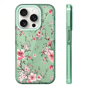 Pink Cherry Blossom Phone Case, Watercolor Style, Phone Case For IPhone 17 Pro Max 16 15 14 13 12 11 Pro Max, Floral Gift, Samsung Galaxy S24, S23, S22, S21, Artistic Floral Pattern, Cherry Blossom Lover Present