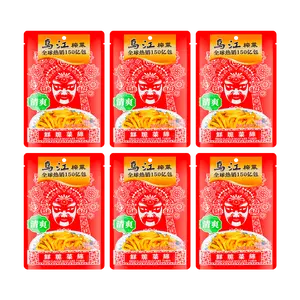 WUJIANG 【Value Pack】Mustard fresh crispy shredded cabbage, 80g*6