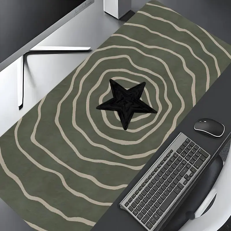 Vintage Persian Carpet Pattern Mouse Pad, Rectangle Gaming Mouse Pad, Non-slip Rubber Pad, Aesthetic Desktop Decoration Protective Pad for Laptop, Desktop Computer Games, Desk Accessories