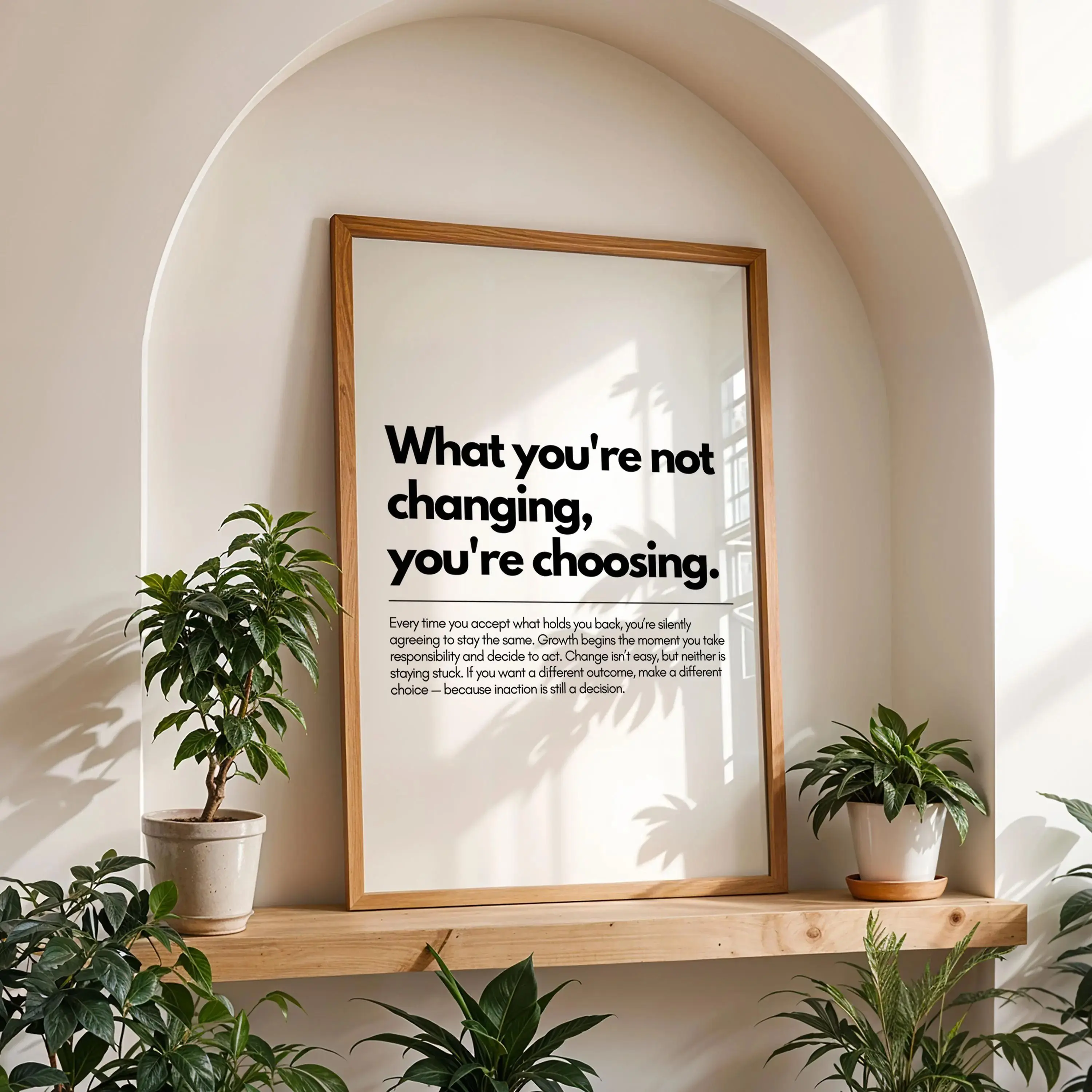 Motivational Quote Wall Art, Inspirational Typography, Mental Health Decor, Uplifting Quote, Home Office Poster