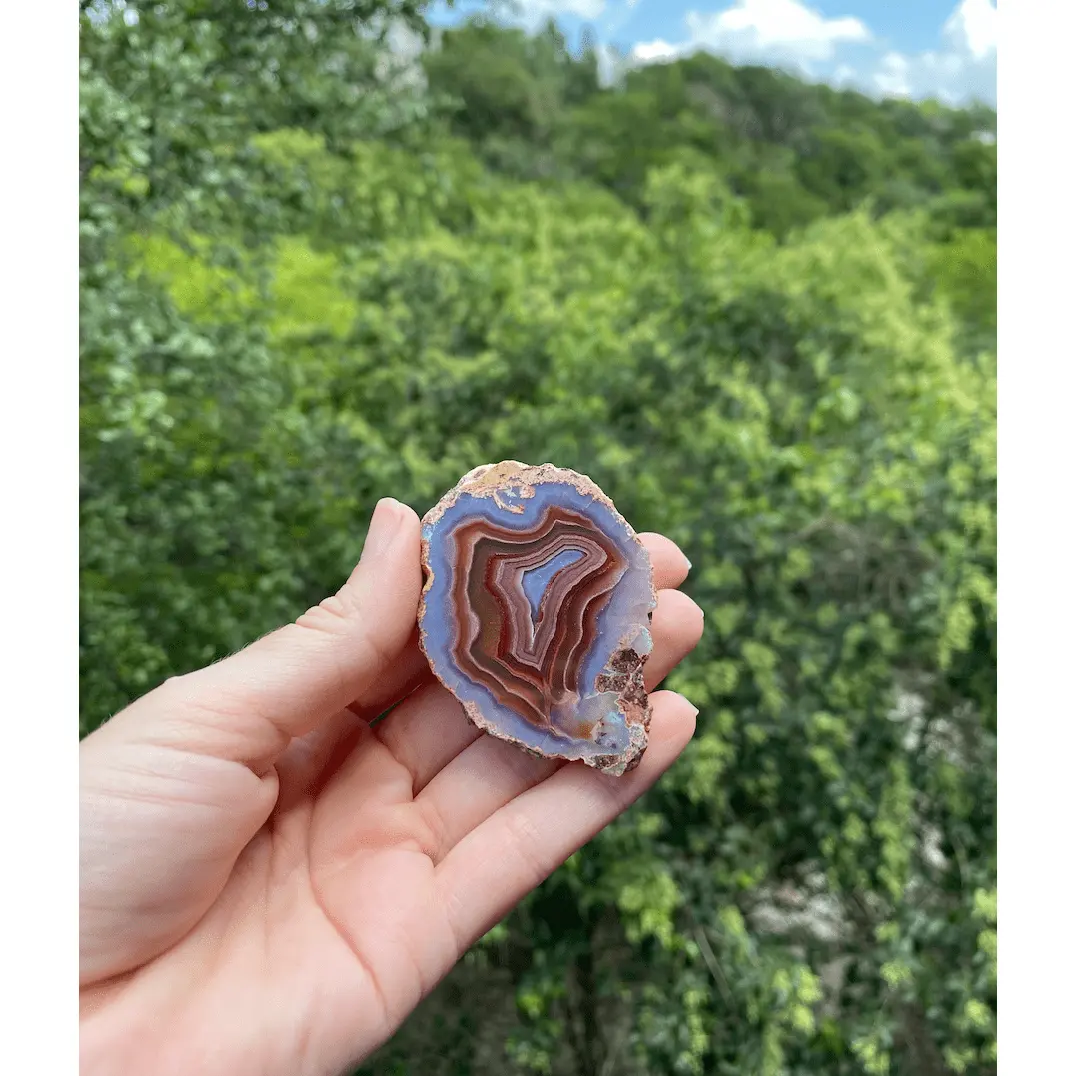 Banded Brazilian Agate Slice