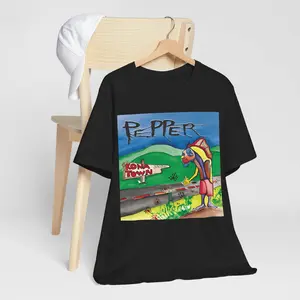 Pepper Band Unisex Tee, Kona Town Tour Shirt, Ohana Hawaiian Top, No Shame Album Cover Gift, Pepper Logo T-Shirt, Pink Crustaceans Fan