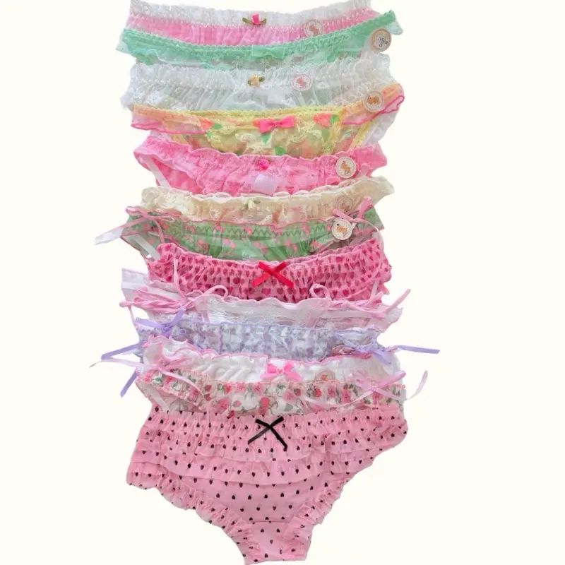 Unique Pieces | Lace & Ruffle Lingerie Underwear Breathable Panty Print Panties Womenswear Cute Unique Pieces | Lace & Ruffle Lingerie Underwear Breathable Panty Print Panties Womenswear Cute