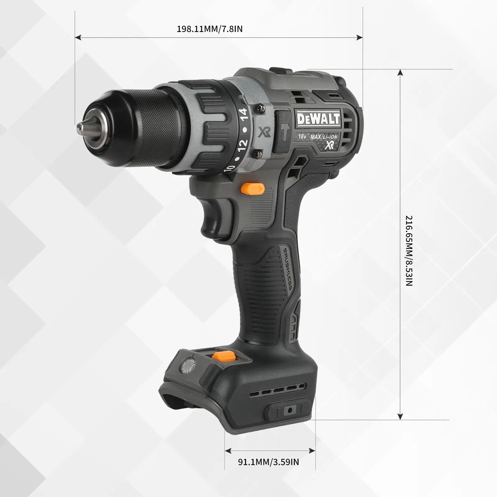 18V DEWALT DCF85M Hand Drill, McLaren Collaboration Model, Professional Power Tool for Drilling & Fastening Tasks