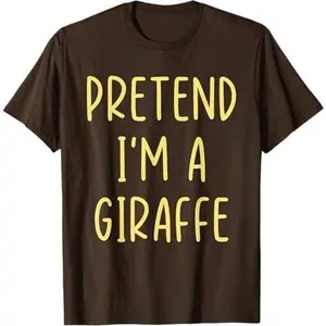 Funny Pretend I'm A Giraffe Costume Halloween Easy T-Shirt