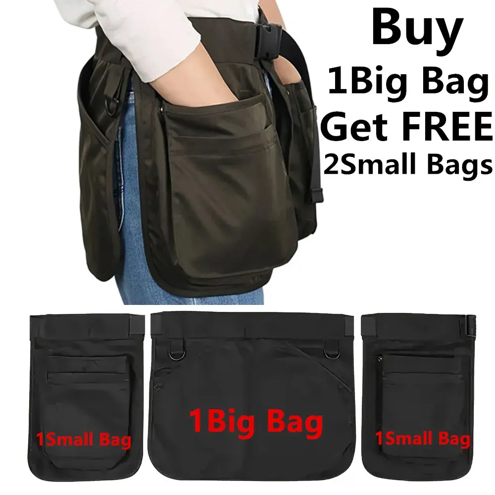 Outdoor Sport Waist Pack, Versatile Set of 3 Pouch Bags with Multiple Large Pockets for Travel, Fishing, and Work, Versatile Bag, Sport Waist Bag