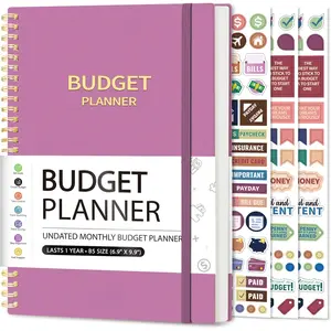 Budget Planner - Monthly Budget Book with Expense  Notebook, Undated Bill Organizer & Finance Planner to Take Control of Your , 2025-2026 Account Book to Manage Your Finances-Purple