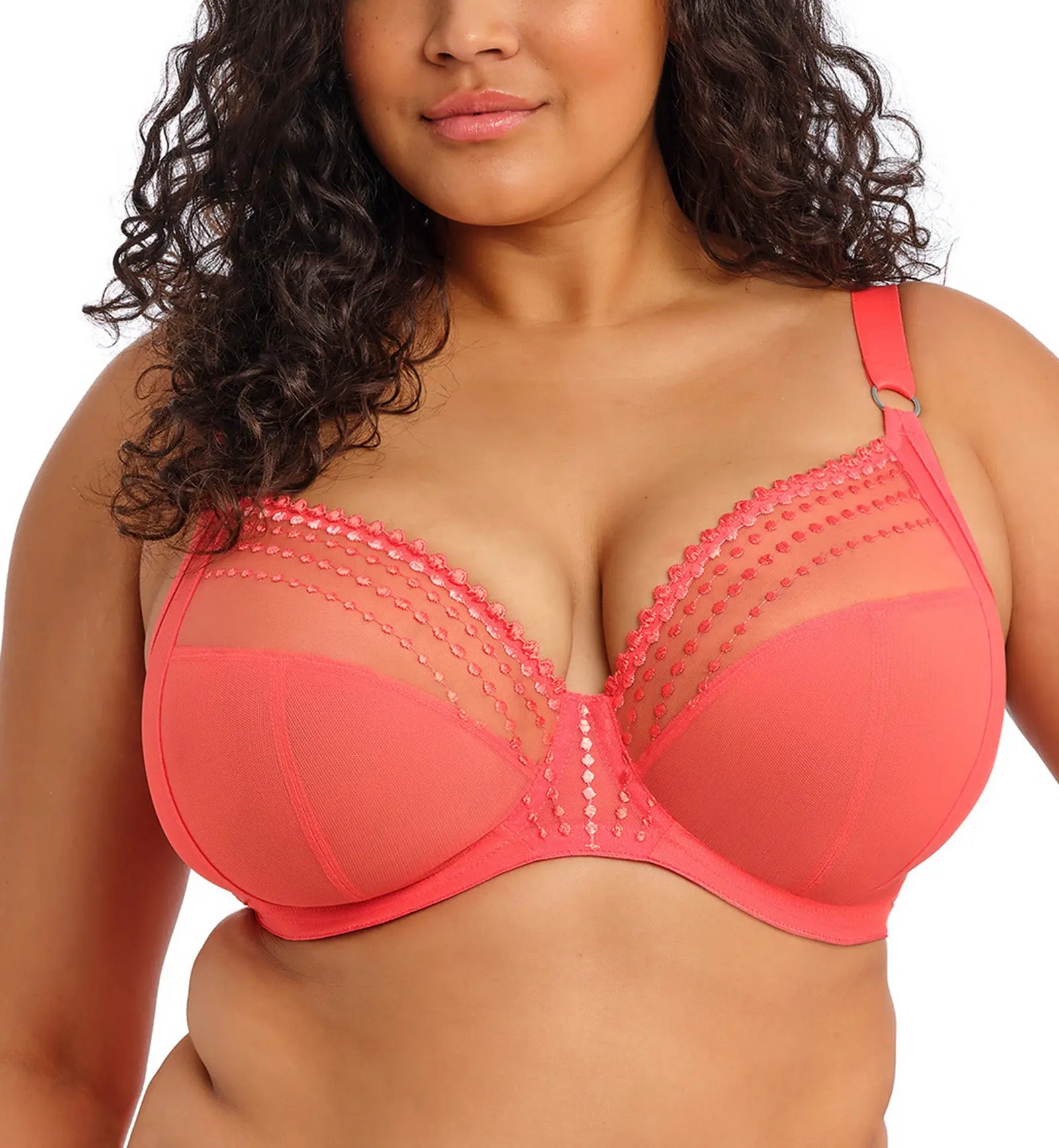 Elomi Matilda Banded Plunge Underwire Bra (8900) - Sunset