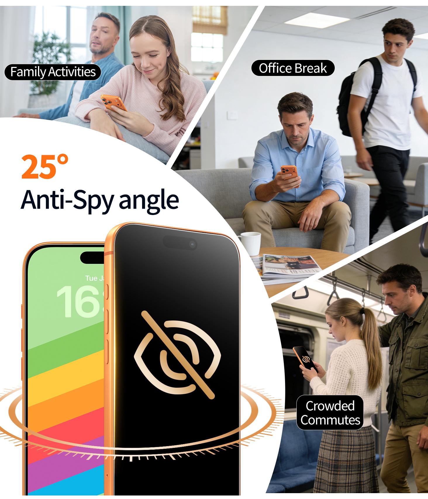 Ambison 2-Pack Matte Privacy Screen Protector for iPhone 17/16/15/14/13 Pro Max, with Easy Installation Tool | Anti-Spy, Anti-Glare, Full Coverage Tempered Glass Film | Anti-Fingerprint, Bubble-Free, Case-Friendly, Silk-Smooth, Shockproof Protection. Ambison 2-Pack Matte Privacy Screen Protector for iPhone 17/16/15/14/13 Pro Max, with Easy Installation Tool | Anti-Spy, Anti-Glare, Full Coverage Tempered Glass Film | Anti-Fingerprint, Bubble-Free, Case-Friendly, Silk-Smooth, Shockproof Protection.