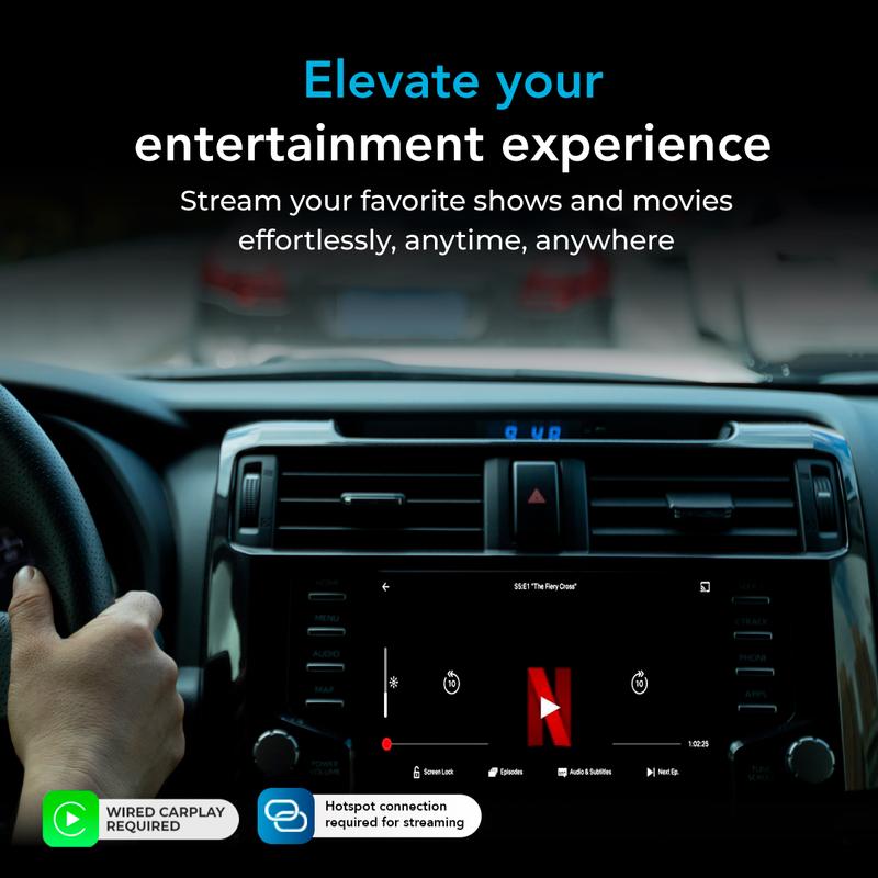AutoSky AI Box Lite Plus 2024 - Streaming Netflix and Youtube to your car! Wireless CarPlay and Android Auto apple carplay wireless  carplay