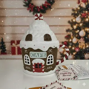 Target Bullseye's Christmas 2025 Light Up LED Village Houses Cafe Shop (NEW)