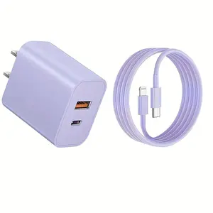 JOZASHON for iPhone 14/13/12 20W Dual Port Power Adapter Usb C Charger  with 6ft MFi Certified Charging lightning Cable, for iPhone 14/13/12/11/XR/X/X Max Electronic Smartphone and Cellphone