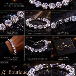 Luxury Iced-Out Halo AAA Zirconia Tennis Bracelet