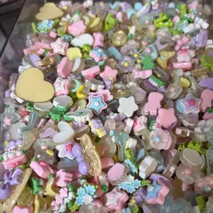 Cheerful garden Scoop Flatback Charm DIY Mix Ultra Mini 2-4oz Midi 4-8oz Perfect for Crafting Ideal for Lids Keychains Badge Reels