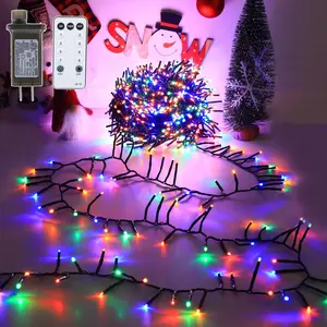 1000 LEDs Christmas Cluster Lights with Remote - 66ft Firecracker Chrismtas String Lights, 8 Modes Timer  Twinkle Fairy Lights for Christmas Tree Garland Party Outdoor Decorations