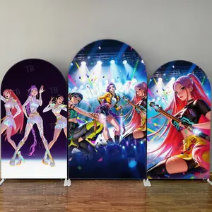 15-day Delivery Concert Stage Confetti Anime Idol Arch Backdrop Cover Set for Birthday Party
