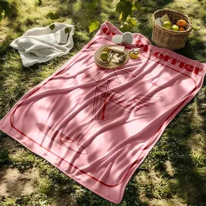 1 piece Relaxing time after work themed flannel blanket - Modern-style flannel blanket, suitable for sofas and beds, all-season use, super soft and comfortable, digital printing, 100% polyester material, machine washable, suitable for camping, naps