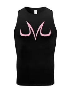 Men's Regular Fit Graphic Print Round Neck Sleeveless Top, Casual Quick Drying Breathable Sleeveless Sports Vest for Summer, Men's Clothes for Basketball Running Gym Training, Sleeveless Gym Tops, Sports Apparel, Sport Vests, Sleeveless Workout Vest