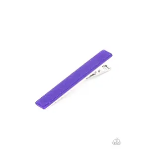 Prettiest Patriot - Blue Acrylic Rectangle Hair Clip - Paparazzi